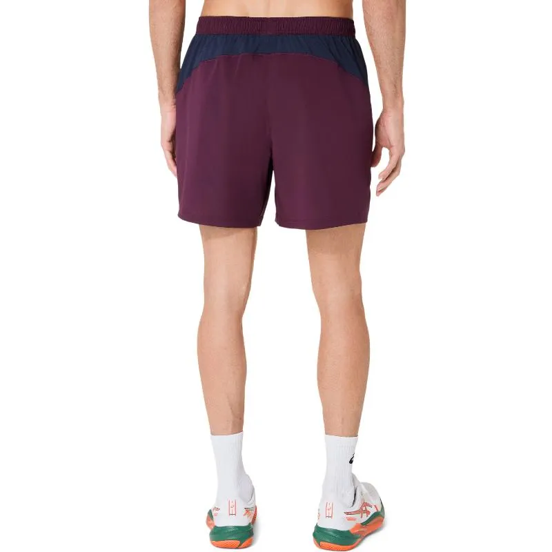 Short Asics Padel Court 7IN Granate Oscuro