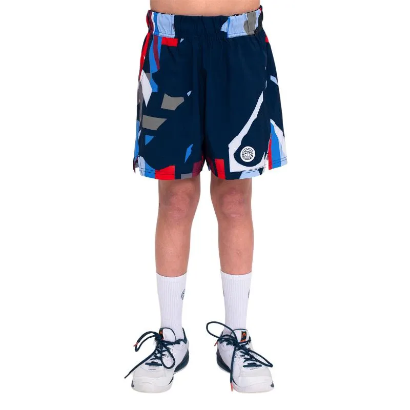 Badu New York Shorts Bidi Júnior Azul Escuro Vermelho