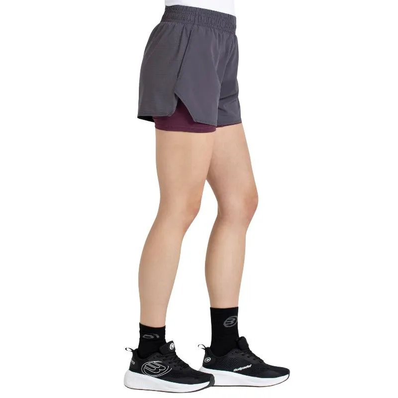 Pantaloncini Bullpadel Orfeu in asfalto femminile