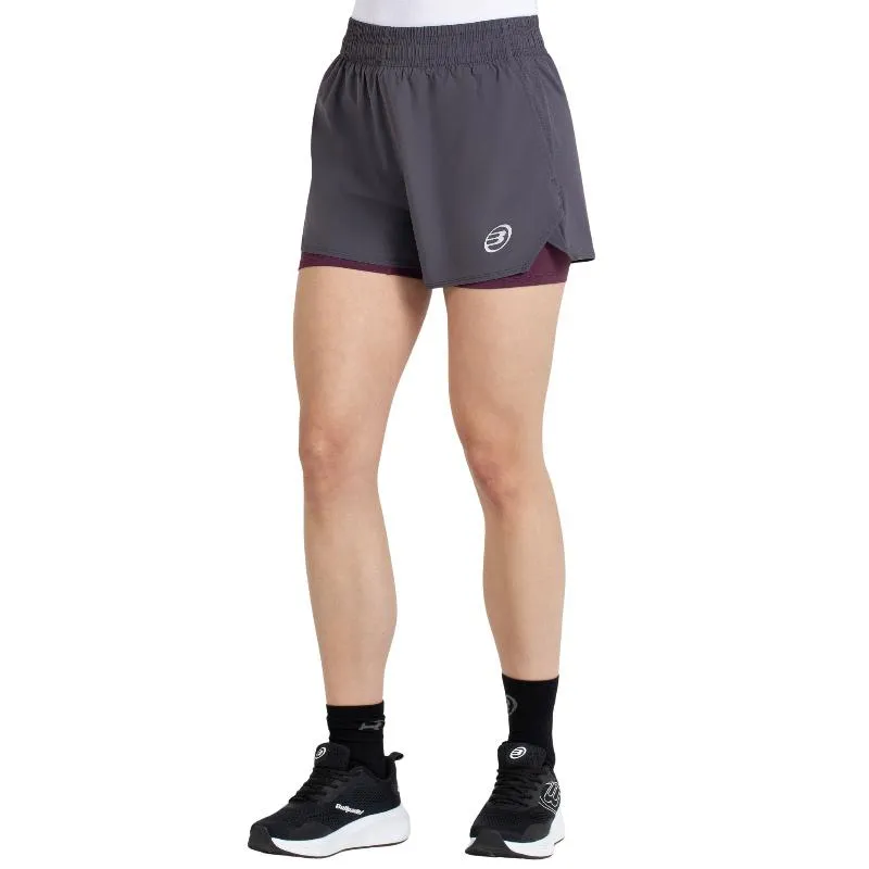 Pantaloncini Bullpadel Orfeu in asfalto femminile