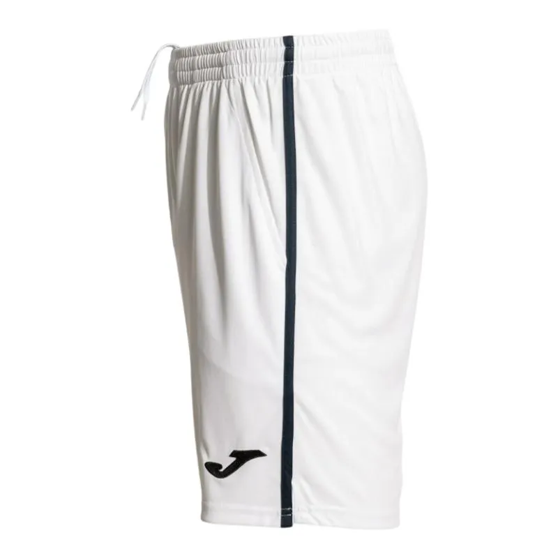 Short Joma Open III Blanco Azul Marino