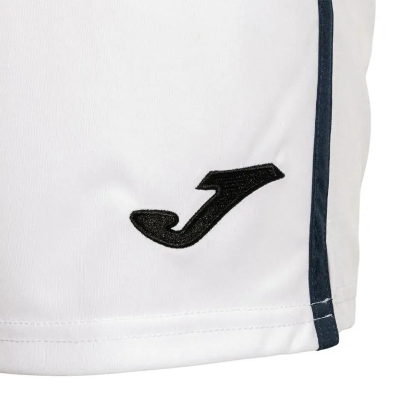 Short Joma Open III Blanco Azul Marino