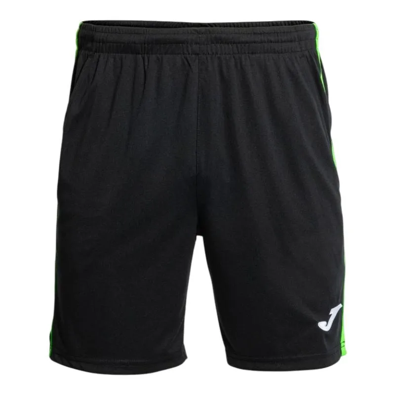 Short Joma Open III Negro Verde Fluor