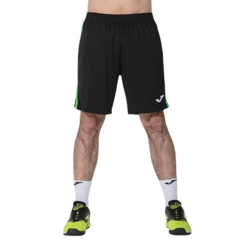 Short Joma Open III Negro Verde Fluor