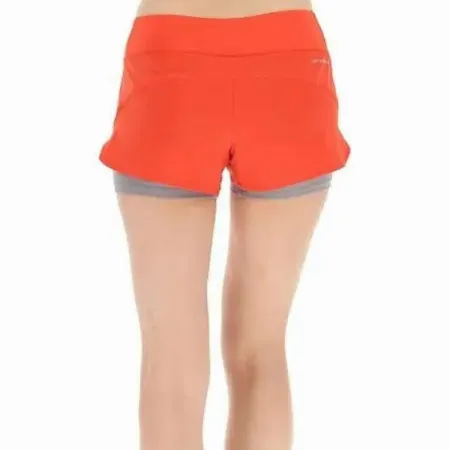 Short Lotto Top Rojo Mujer