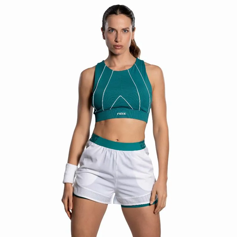 Curta Nox Pro Blanco Verde Ivy Mujer