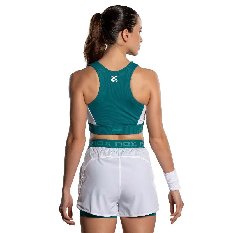 Curta Nox Pro Blanco Verde Ivy Mujer
