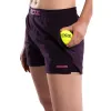 Shorts femininos Nox Pro Roxo Escuro