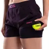 Shorts femininos Nox Pro Roxo Escuro