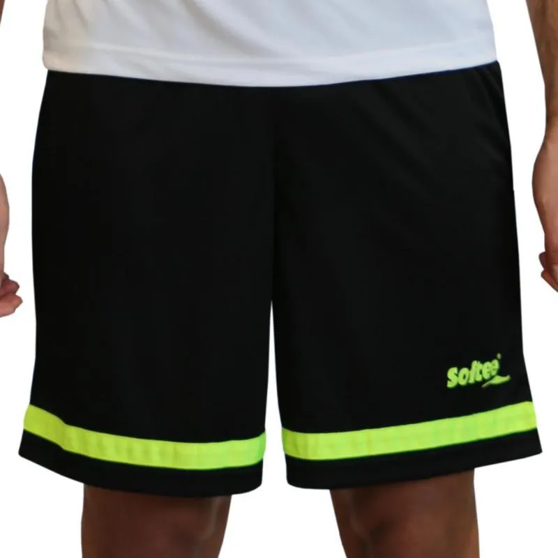 Calções Softee Primax Negro Amarillo Fluor Junior