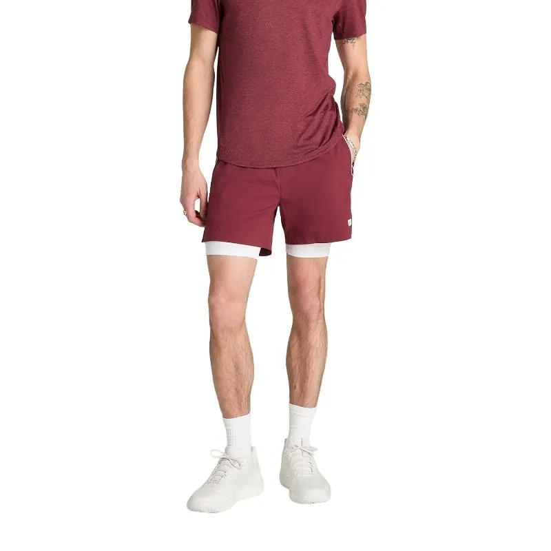 Wilson Tennis Shorts Volley 6 Vermelho Escuro
