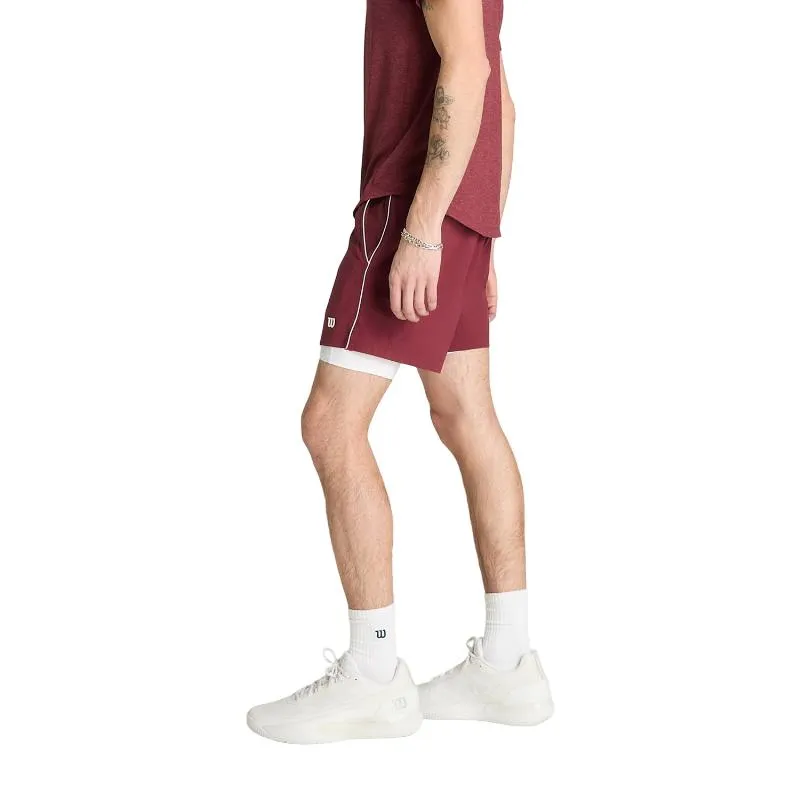 Wilson Tennis Shorts Volley 6 Vermelho Escuro