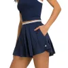 Short Wilson Velocity Plissado Azul Marino Mujer