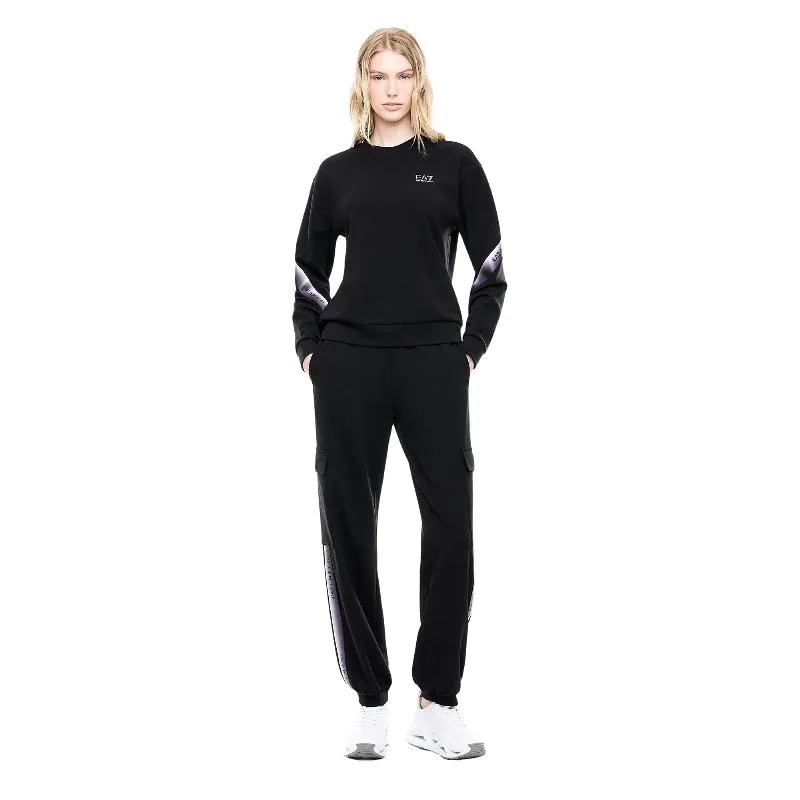 Armani EA7 Natural Ventus 7 Moletom Preto Feminino