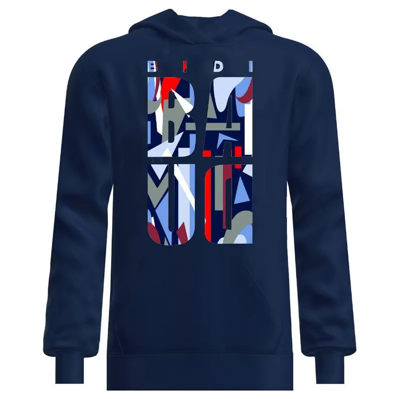 Moletom Júnior Bidi Badu New York Chill Azul Escuro Vermelho
