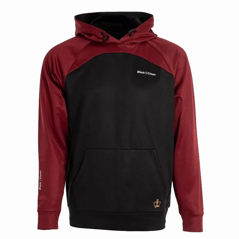 Moletom Preto Crown Veracruz Borgonha