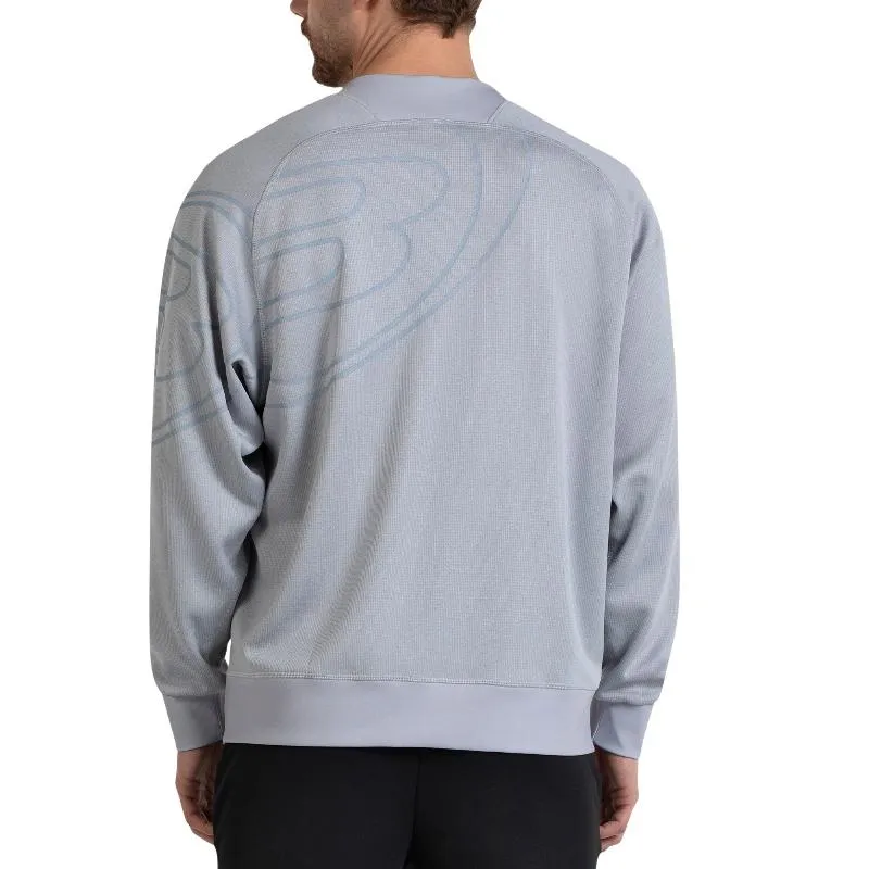 Sudadera Bullpadel Esna Gris Azulado Vigore