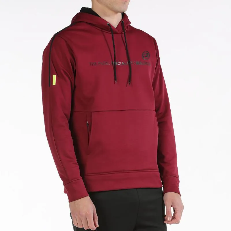 Sudadera Bullpadel Lipis Vino Burdeos