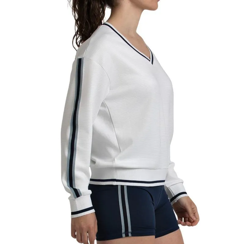 Sudadera Bullpadel Traiser Hueso