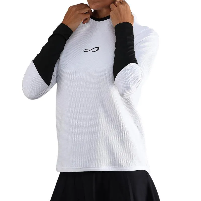 Moletom Branco Preto Endless Breath Line