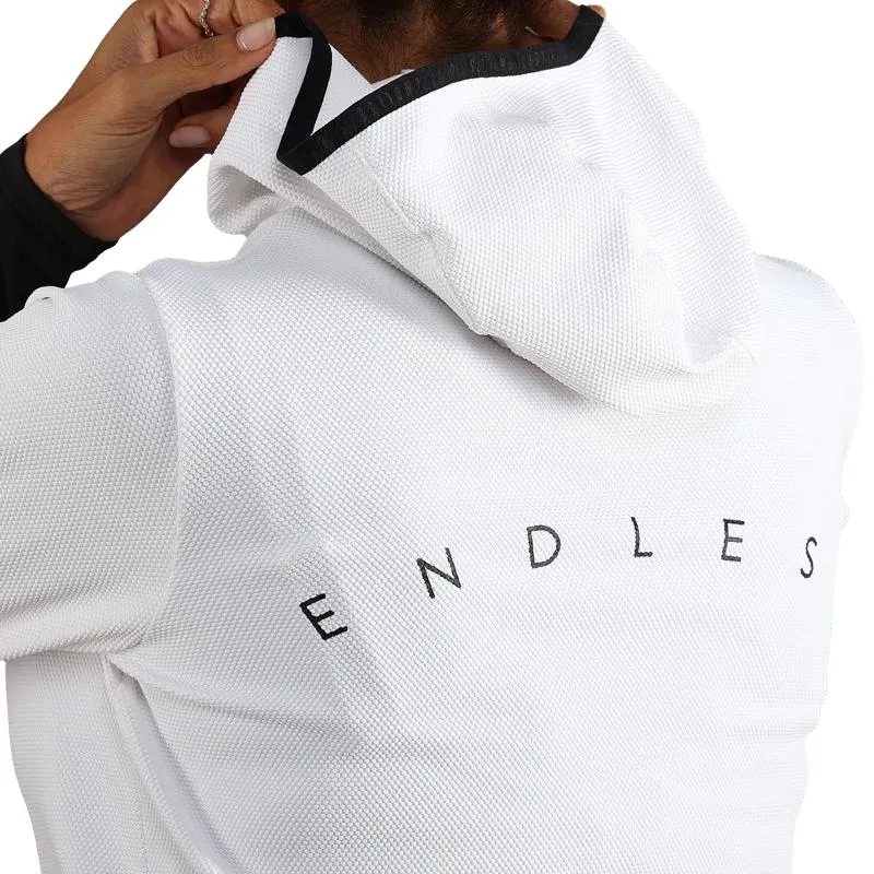 Moletom Branco Preto Endless Breath Line