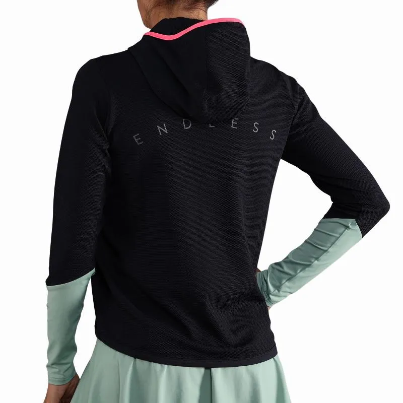 Sudadera Endless Breath Line Floresta Negro Verde