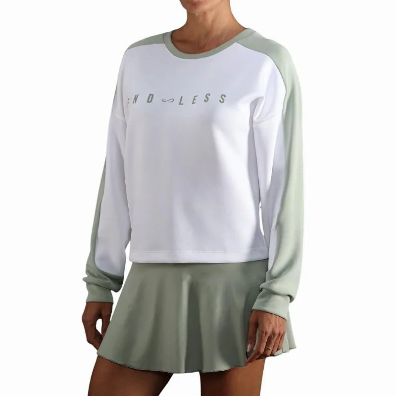 Endless Halo White Light Green Sweatshirt