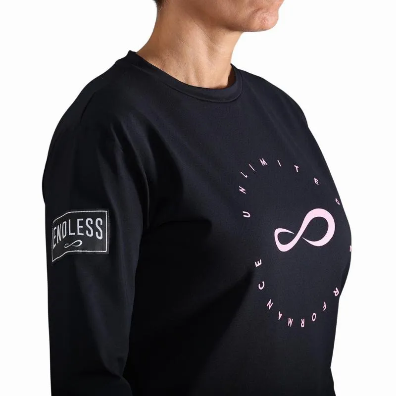 Sudadera Infinita Inner Tech Rosa Blanco