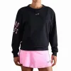 Sudadera Endless Swell Negro Rosa