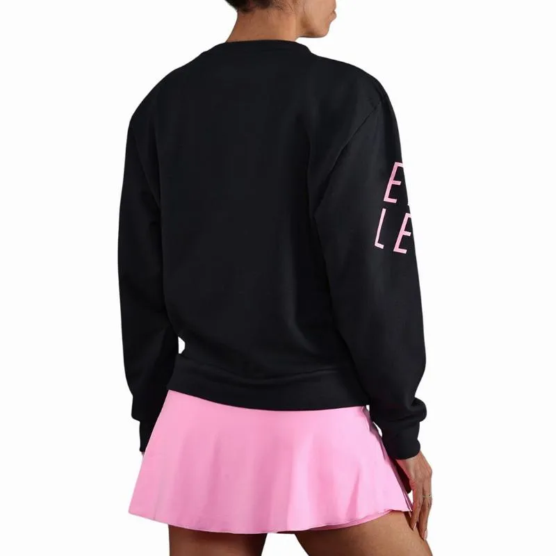Sudadera Endless Swell Negro Rosa