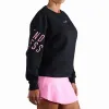 Sudadera Endless Swell Negro Rosa