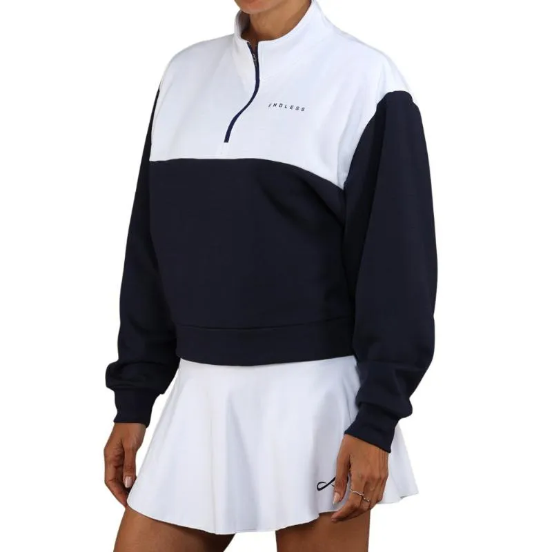 Moletom Endless Vibe Azul Marinho Branco