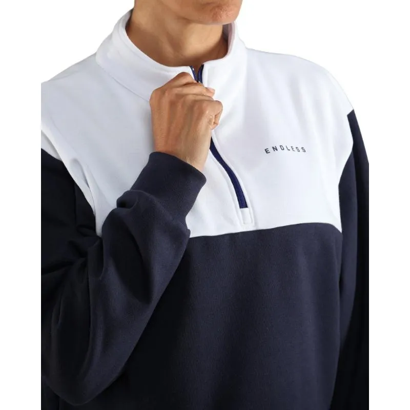 Moletom Endless Vibe Azul Marinho Branco