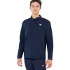 Moletom Tecnifibre Termo Zip, Azul Marinho