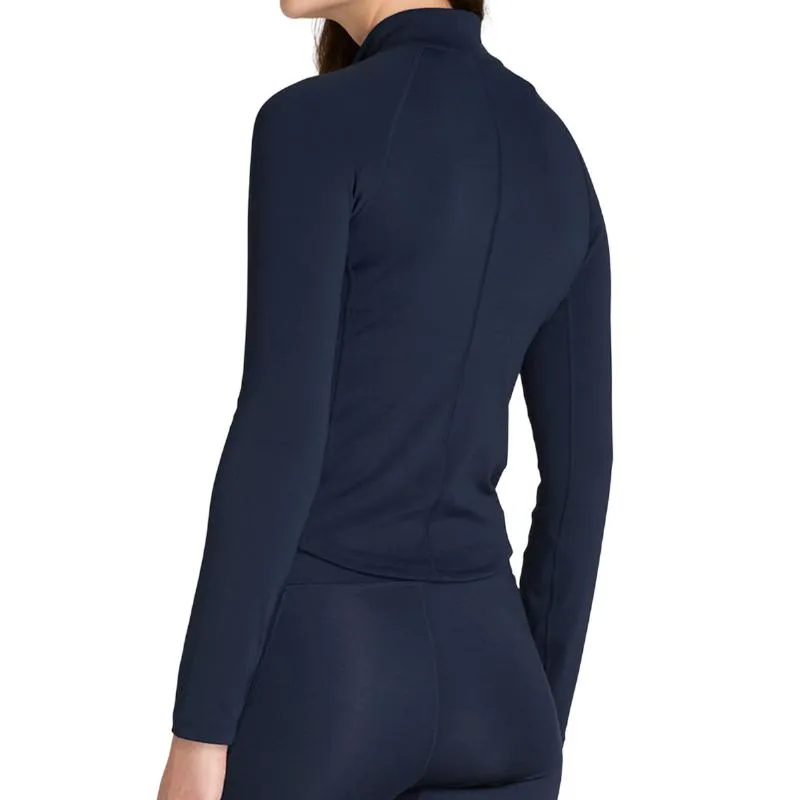 Wilson Baseline Half Zip Azul Marinho Moletom Feminino