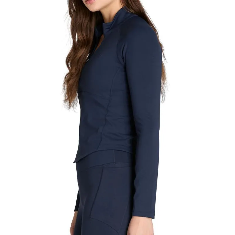Wilson Baseline Half Zip Azul Marinho Moletom Feminino
