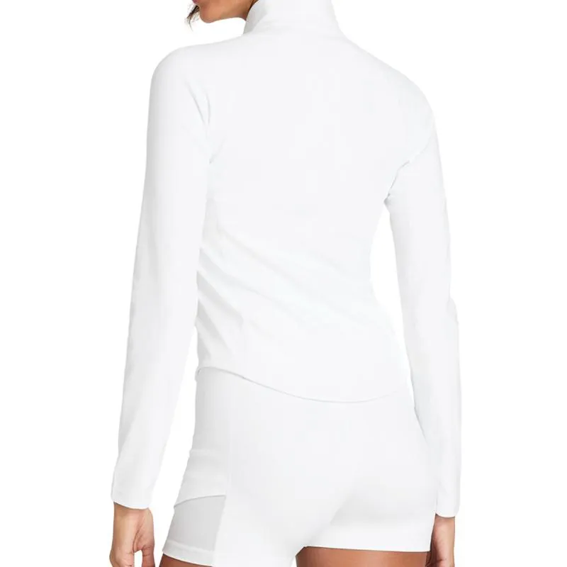 Sudadera Wilson Linha de Fundo Meio Zip Blanco Mujer