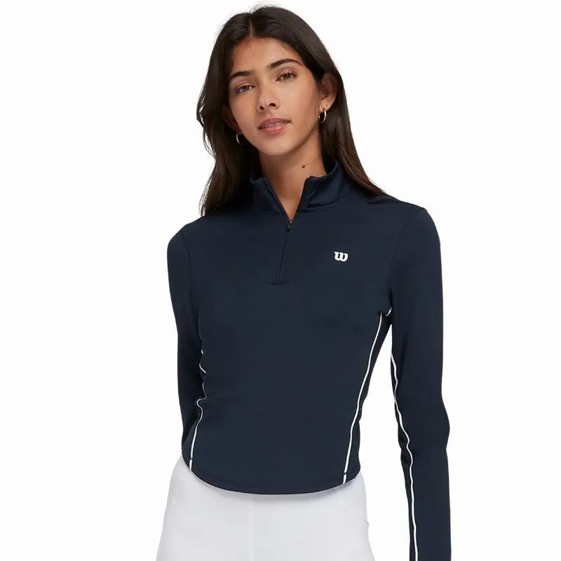 Moletom Feminino Wilson Brentwood Azul Marinho