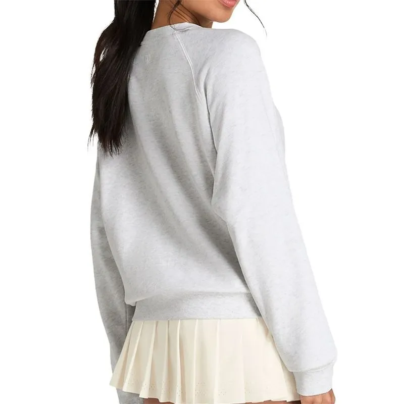 Sudadera Wilson Classic Crew Gris Heather Mujer