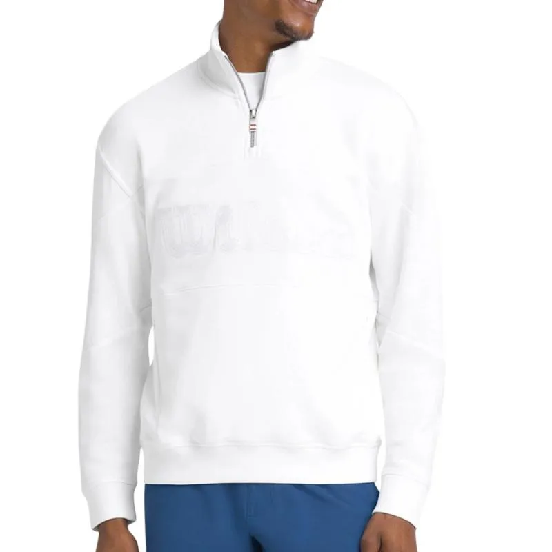 Sudadera Wilson Parkside Meia Jaqueta Branca Com Zíper