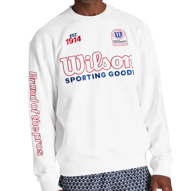 Sudadera Wilson Playstate Crew Blanco Rojo