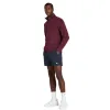 Moletom com Zíper Meio Zíper Wilson Tennis Club Royal Garnet