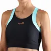 Top Endless Crop Negro Aqua