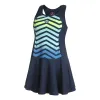 Bidi Badu Grafic Iluminação Azul Escuro Vestido Mix