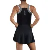 Vestido Preto-Branco Endless Orbit