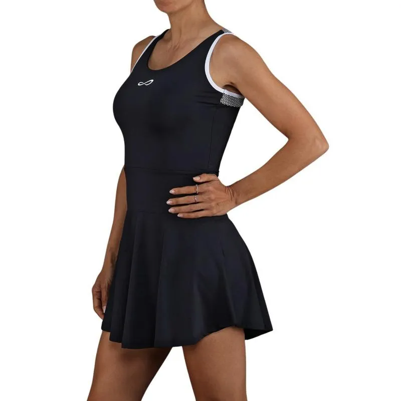 Vestido Preto-Branco Endless Orbit