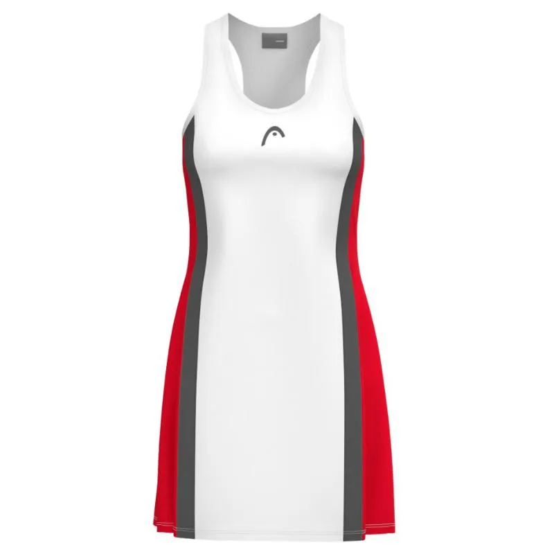 Head Club 25 Vestido Vermelho Branco