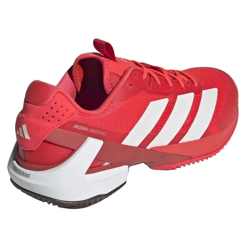 Adidas Tênis Adizero Ubersonic 5 Clay Vermelho Branco