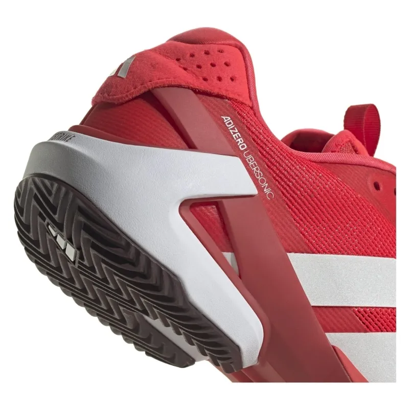 Adidas Tênis Adizero Ubersonic 5 Clay Vermelho Branco