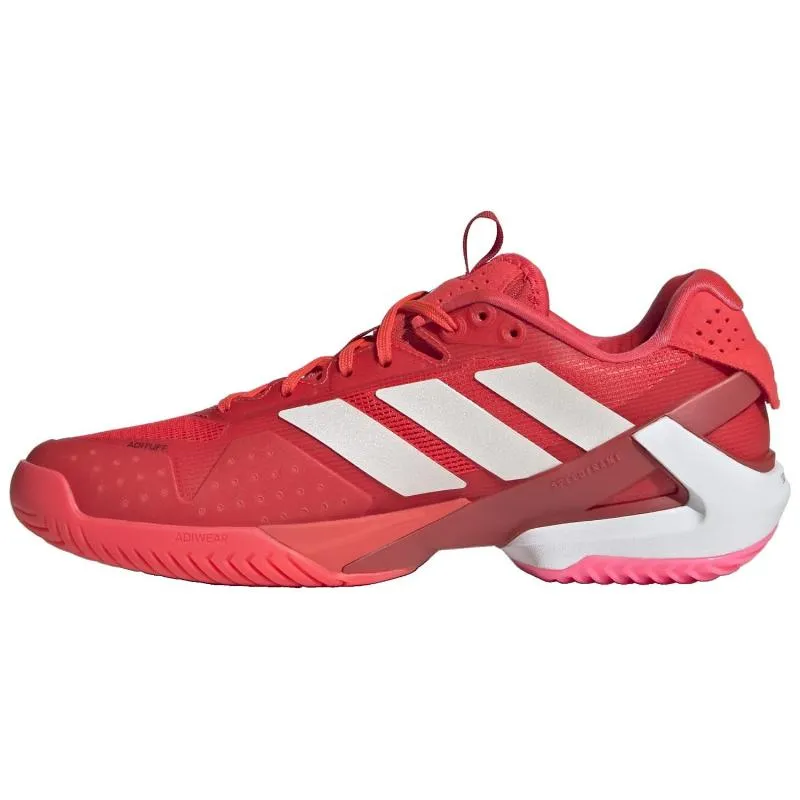 Tênis Adidas Adizero Ubersonic 5 Vermelho Branco Rosa Feminino